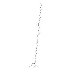 ChemSpider 2D Image | 1,2:5,6-Dianhydro-1-decyl-3,4-dideoxy-6-[14-(5-methyl-2-oxo-2,5-dihydro-3-furanyl)tetradecyl]hexitol | C35H62O4