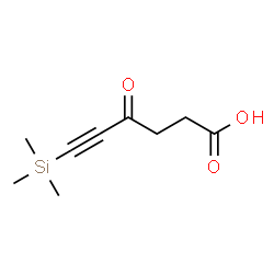 ChemSpider 2D Image | 4-Oxo-6-(trimethylsilyl)-5-hexynoic acid | C9H14O3Si