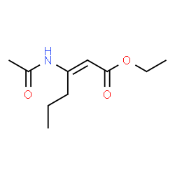 ChemSpider 2D Image | Ethyl (2E)-3-acetamido-2-hexenoate | C10H17NO3