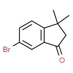 ChemSpider 2D Image | 6-Bromo-3,3-dimethyl-1-indanone | C11H11BrO