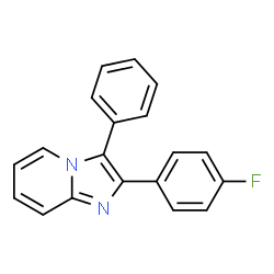 ChemSpider 2D Image | 2-(4-Fluorophenyl)-3-phenylimidazo[1,2-a]pyridine | C19H13FN2