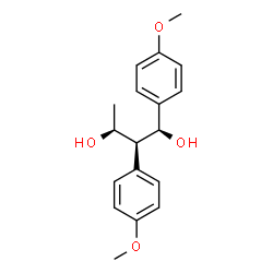 ChemSpider 2D Image | (1S,2S,3S)-1,2-Bis(4-methoxyphenyl)-1,3-butanediol | C18H22O4