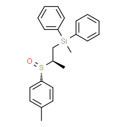 ChemSpider 2D Image | Methyl{(2R)-2-[(R)-(4-methylphenyl)sulfinyl]propyl}diphenylsilane | C23H26OSSi