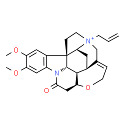 ChemSpider 2D Image | (14beta)-19-Allyl-2,3-dimethoxy-10-oxostrychnidin-19-ium | C26H31N2O4