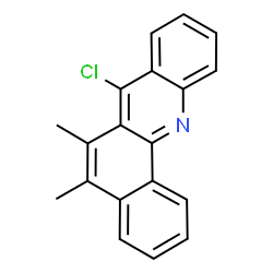 ChemSpider 2D Image | 7-Chloro-5,6-dimethylbenzo[c]acridine | C19H14ClN