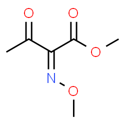 ChemSpider 2D Image | Methyl (2Z)-2-(methoxyimino)-3-oxobutanoate | C6H9NO4