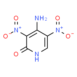 ChemSpider 2D Image | 4-Amino-3,5-dinitropyridin-2-ol | C5H4N4O5