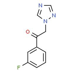 ChemSpider 2D Image | 1-(3-Fluorophenyl)-2-(1H-1,2,4-triazol-1-yl)ethanone | C10H8FN3O
