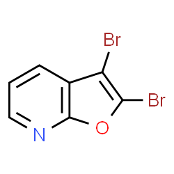 ChemSpider 2D Image | 2,3-Dibromofuro[2,3-b]pyridine | C7H3Br2NO