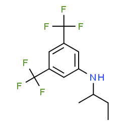 ChemSpider 2D Image | N-sec-Butyl-3,5-bis(trifluoromethyl)aniline | C12H13F6N