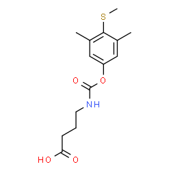 ChemSpider 2D Image | 4-({[3,5-Dimethyl-4-(methylsulfanyl)phenoxy]carbonyl}amino)butanoic acid | C14H19NO4S