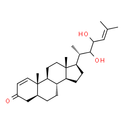 ChemSpider 2D Image | (5alpha)-22,23-Dihydroxycholesta-1,24-dien-3-one | C27H42O3