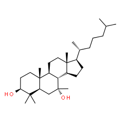 ChemSpider 2D Image | (3beta,5alpha,7alpha)-4,4,7-Trimethylcholestane-3,7-diol | C30H54O2