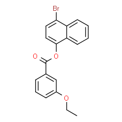 ChemSpider 2D Image | 4-Bromo-1-naphthyl 3-ethoxybenzoate | C19H15BrO3