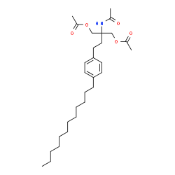 ChemSpider 2D Image | 2-Acetamido-2-(acetoxymethyl)-4-(4-dodecylphenyl)butyl acetate | C29H47NO5