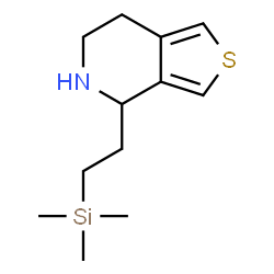 ChemSpider 2D Image | 4-[2-(Trimethylsilyl)ethyl]-4,5,6,7-tetrahydrothieno[3,4-c]pyridine | C12H21NSSi