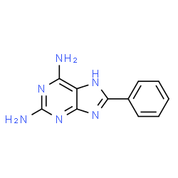 ChemSpider 2D Image | 2,6-Diamino-8-phenylpurine | C11H10N6