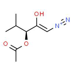 ChemSpider 2D Image | (1Z,3S)-3-Acetoxy-2-hydroxy-4-methyl-1-pentene-1-diazonium | C8H13N2O3