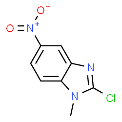 ChemSpider 2D Image | 2-Chloro-1-methyl-5-nitro-1H-benzimidazole | C8H6ClN3O2