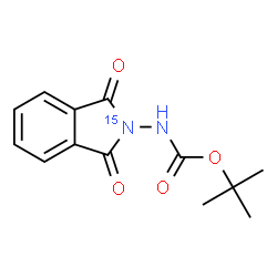 ChemSpider 2D Image | 2-Methyl-2-propanyl [1,3-dioxo(~15~N)-1,3-dihydro-2H-isoindol-2-yl]carbamate | C13H14N15NO4
