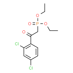 ChemSpider 2D Image | Diethyl [2-(2,4-dichlorophenyl)-2-oxoethyl]phosphonate | C12H15Cl2O4P