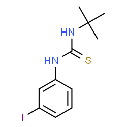 ChemSpider 2D Image | 1-(3-Iodophenyl)-3-(2-methyl-2-propanyl)thiourea | C11H15IN2S