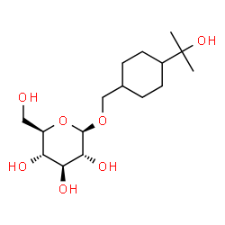 ChemSpider 2D Image | [4-(2-Hydroxy-2-propanyl)cyclohexyl]methyl beta-D-glucopyranoside | C16H30O7