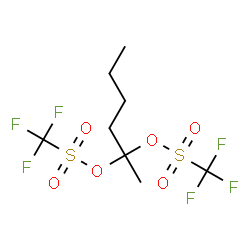 ChemSpider 2D Image | 2,2-Hexanediyl bis(trifluoromethanesulfonate) | C8H12F6O6S2