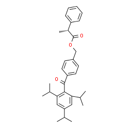 ChemSpider 2D Image | 4-(2,4,6-Triisopropylbenzoyl)benzyl (2R)-2-phenylpropanoate | C32H38O3