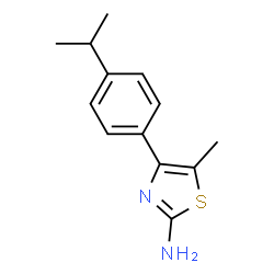 ChemSpider 2D Image | 4-(4-Isopropylphenyl)-5-methylthiazol-2-amine | C13H16N2S