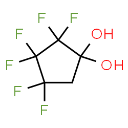 ChemSpider 2D Image | 2,2,3,3,4,4-Hexafluoro-1,1-cyclopentanediol | C5H4F6O2