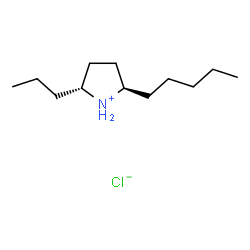 ChemSpider 2D Image | (2R,5R)-2-Pentyl-5-propylpyrrolidinium chloride | C12H26ClN