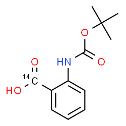 ChemSpider 2D Image | 2-({[(2-Methyl-2-propanyl)oxy]carbonyl}amino)(carboxy-~14~C)benzoic acid | C1114CH15NO4