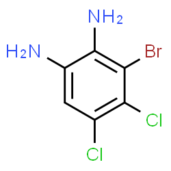 ChemSpider 2D Image | 3-Bromo-4,5-dichloro-1,2-benzenediamine | C6H5BrCl2N2