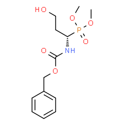 ChemSpider 2D Image | Dimethyl [(1S)-1-{[(benzyloxy)carbonyl]amino}-3-hydroxypropyl]phosphonate | C13H20NO6P