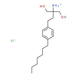 ChemSpider 2D Image | 4-(4-Heptylphenyl)-1-hydroxy-2-(hydroxymethyl)-2-butanaminium chloride | C18H32ClNO2