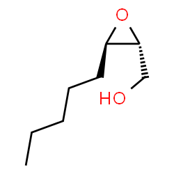ChemSpider 2D Image | [(2R,3R)-3-Pentyl-2-oxiranyl]methanol | C8H16O2