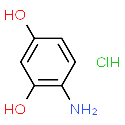 ChemSpider 2D Image | 4-AMINORESORCINOL HYDROCHLORIDE | C6H8ClNO2