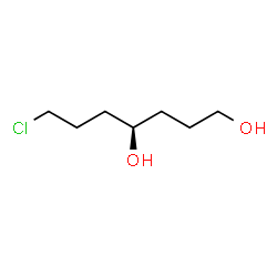 ChemSpider 2D Image | (4R)-7-Chloro-1,4-heptanediol | C7H15ClO2