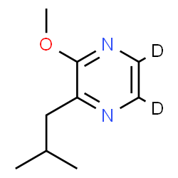 ChemSpider 2D Image | 2-Isobutyl-3-methoxy(~2~H_2_)pyrazine | C9H12D2N2O