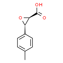 ChemSpider 2D Image | (2R,3S)-3-(4-Methylphenyl)-2-oxiranecarboxylic acid | C10H10O3