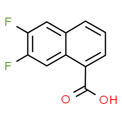 ChemSpider 2D Image | 6,7-Difluoro-1-naphthoic acid | C11H6F2O2