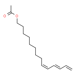 ChemSpider 2D Image | (9Z,11E)-9,11,13-Tetradecatrien-1-yl acetate | C16H26O2