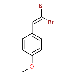 ChemSpider 2D Image | 1-(2,2-Dibromovinyl)-4-methoxybenzene | C9H8Br2O