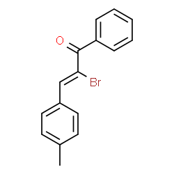 ChemSpider 2D Image | (2Z)-2-Bromo-3-(4-methylphenyl)-1-phenyl-2-propen-1-one | C16H13BrO