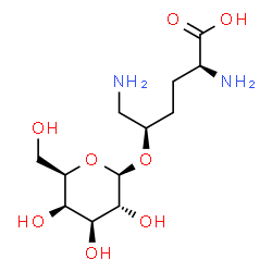 ChemSpider 2D Image | (5R)-5-(beta-D-Galactopyranosyloxy)-L-lysine | C12H24N2O8