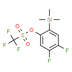 ChemSpider 2D Image | 4,5-Difluoro-2-(trimethylsilyl)phenyl trifluoromethanesulfonate | C10H11F5O3SSi