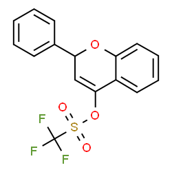 ChemSpider 2D Image | 2-Phenyl-2H-chromen-4-yl trifluoromethanesulfonate | C16H11F3O4S