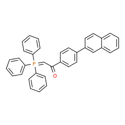 ChemSpider 2D Image | 1-[4-(2-Naphthyl)phenyl]-2-(triphenylphosphoranylidene)ethanone | C36H27OP