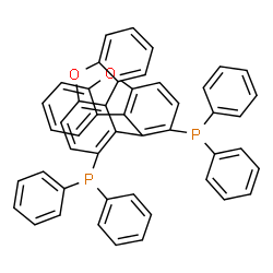ChemSpider 2D Image | 1,1'-Bidibenzo[b,d]furan-2,2'-diylbis(diphenylphosphine) | C48H32O2P2